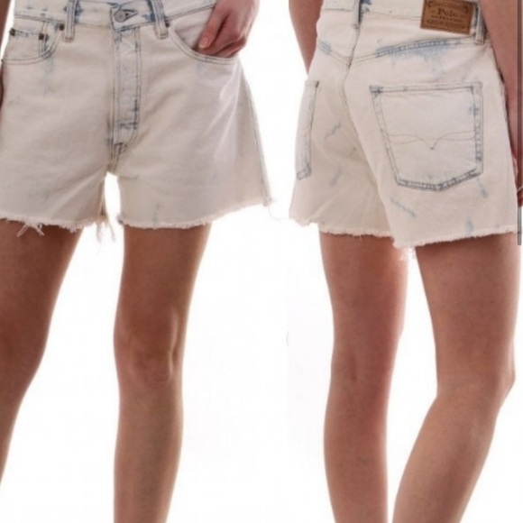 Polo By Ralph Lauren The Sprighton Boyfriend Short Denim Jean Shorts Size 25 - Picture 10 of 10